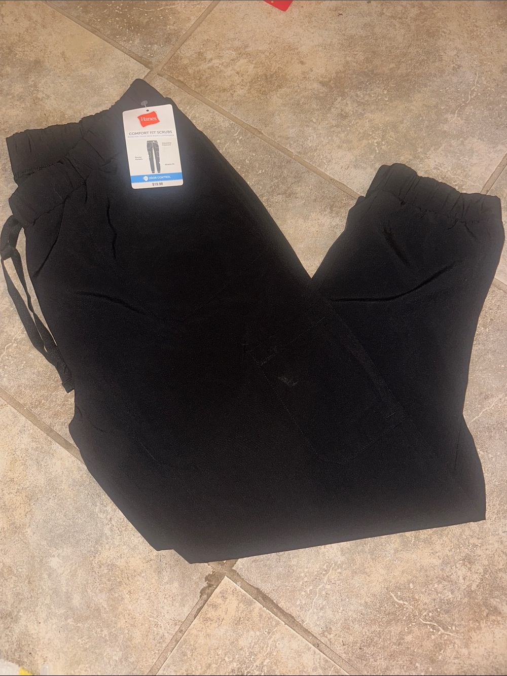 Hanes Women's Black Drawstring Jogger Pants NWT